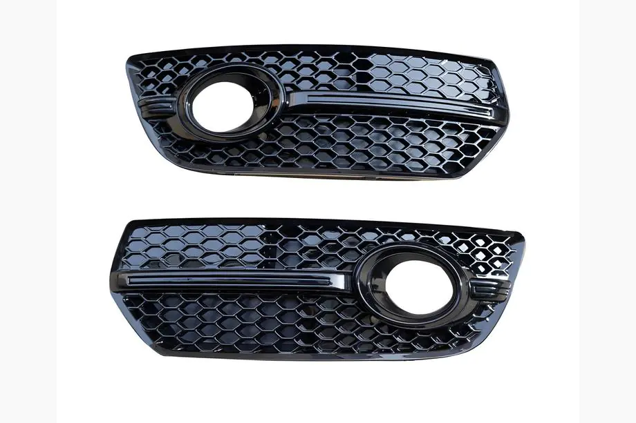Audi Q5 2008–2017 Mistlampgrilles RS-Style (2008-2012, 2 stuks, zwart) Image