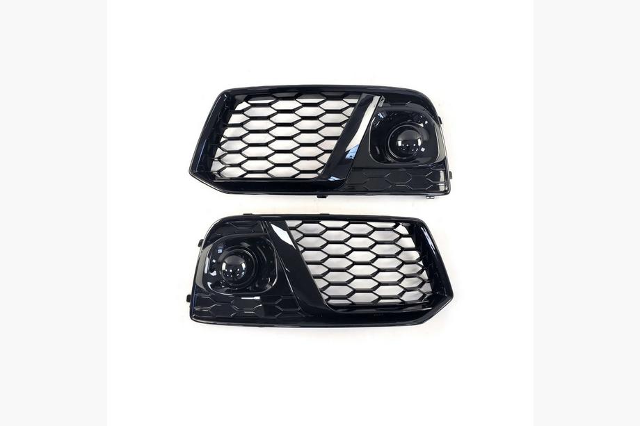 Audi Q5 2017–2025 Mistlamproosters met mistlampen RS-Style (2017-2020, 2 stuks, zwart) Foto 1