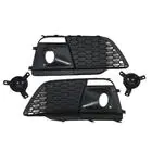 Audi Q5 2017–2025 Mistlampgrilles met mistlampen RS-Style (Sport, 2017-2020, 2 stuks, Zwart) foto 3