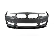 BMW 4 Serie F32/F33/F36 2012–2020 Voorbumperlip DPT Lip V-2 (voor M4, hoogglans zwart) foto 8