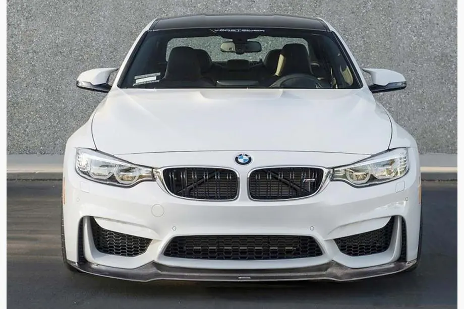 BMW 4 Serie F32/F33/F36 2012–2020 Voorbumperlip DPT Lip V-2 (voor M4, hoogglans zwart) Image