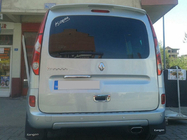 Renault Kangoo 2008–2020 RVS sierstrip boven het kenteken foto 2