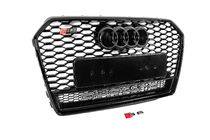 Audi A6 C7 2011–2017 Zwarte RS-style voorgrille met Quattro-opschrift (2014-2017) foto 3