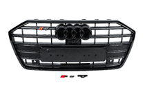 Audi A6 C8 2018–2025 S-style voorgrille (zwart) foto 1