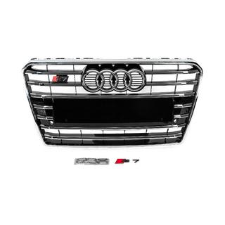 Radiateurgrille vóór S-Style (2010-2014, zwart met chroom) foto 1