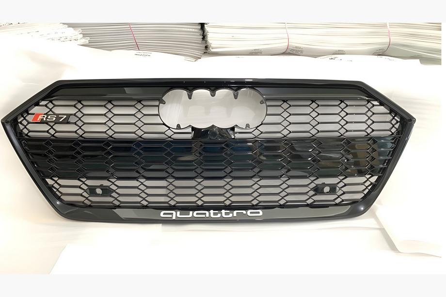 Audi A7 2018– Voorgrille in RS-stijl met Quattro-opschrift (zwart) Image