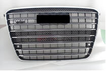 Audi A8 2010–2018 Voorgrille (2010-2013, zwart met chroom) foto 2