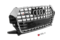 Audi Q3 2011–2019 Voorgrille SQ-Style (2015-2019, zwart met chroom) foto 3