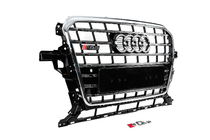 Audi Q5 2008–2017 Voorgrille SQ-Style (2012-2017, zwart met chroom) foto 3