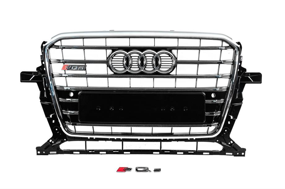 Audi Q5 2008–2017 Voorgrille SQ-Style (2012-2017, zwart met chroom) Image