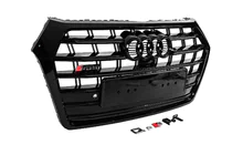 Audi Q5 2017–2025 Voorgrille SQ-Style (2017-2020, zwart) foto 4