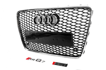 Audi Q7 2005–2015 Voorgrille RSQ-Style (zwart met chroom) foto 2