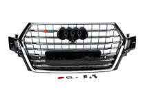 Audi Q7 2015–2026 Voorgrille SQ7-Style (2015-2019, zwart met chroom) foto 1