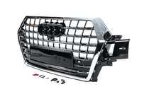 Audi Q7 2015–2026 Voorgrille SQ7-Style (2015-2019, zwart met chroom) foto 2