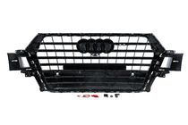 Audi Q7 2015–2026 Voorgrille SQ7-Style (2015-2019, zwart met chroom) foto 4