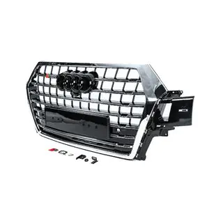 Voorgrille SQ-Style V-2 (2015-2019, zwart met chroom) foto 2