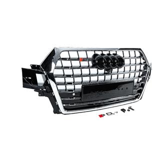 Voorgrille SQ-Style V-2 (2015-2019, zwart met chroom) foto 3