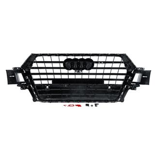 Voorgrille SQ-Style V-2 (2015-2019, zwart met chroom) foto 4