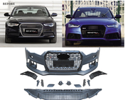 Audi A6 C7 2011–2017 Voorbumper met zwart RS6-Style grille (2011-2014) foto 2