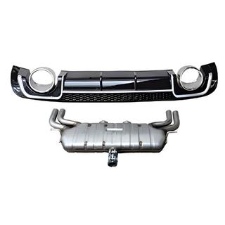 Achterdiffuser met uitlaatsierstukken V-2 (voor S/S-Line, 2012-2020) Audi A3 2012–2020