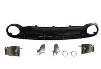 Audi A6 C7 2011–2017 Achterdiffuser met RS-Style V-1 uitlaatsierstukken (2011-2014) foto 1