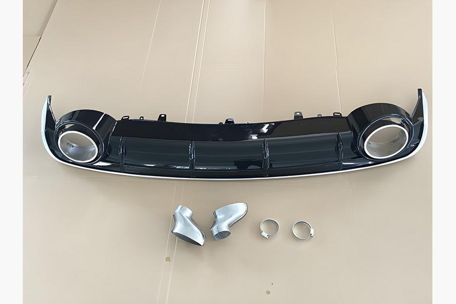 Audi A6 C7 2011–2017 Achterdiffuser met uitlaatsierstukken RS-Style V-2 (2014-2017) Image