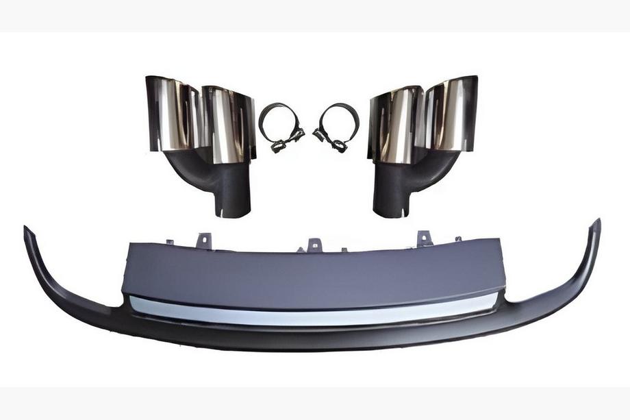 Audi A7 2010–2018 Achterdiffuser met RS-Style uitlaatsierstukken (2010-2014, dubbele uitlaat) Image