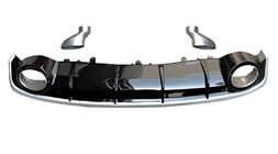 Audi A7 2010–2018 Achterdiffuser met RS-Style uitlaattips (2015-2018, Sport) foto 1