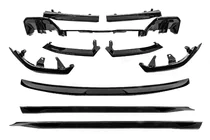 BMW 5/i5 Serie G60/G60E/G61 2023– Bodykit set Gloss Black (voor M-Sport) foto 2