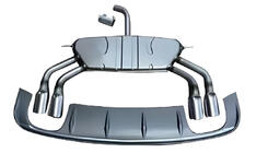 Audi A3 2012–2020 Achterdiffuser met uitlaatsierstukken (voor S/S-Line, 2012-2016) foto 1