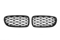 BMW 5 Serie F10/F11 2010–2016 Nieren grille Diamond Black (glans zwart) foto 4