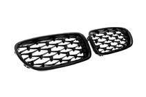 BMW 5 Serie F10/F11 2010–2016 Nieren grille Diamond Black (glans zwart) foto 7