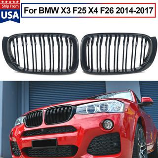 Niergrilles M-Look (hoogglans zwart) BMW X4 F26 2014–2018 foto 3