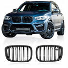 BMW X4 G02 2018– Niergrilles M-Look (hoogglans zwart) foto 12