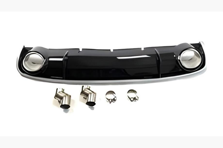 Audi A4 B8 2007–2015 Achterdiffuser met uitlaateindstukken RS-Style (2012-2015) Image