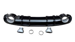 Audi A4 B9 2015–2024 Achterdiffuser S-Style (2015-2019, matzwart) foto 1