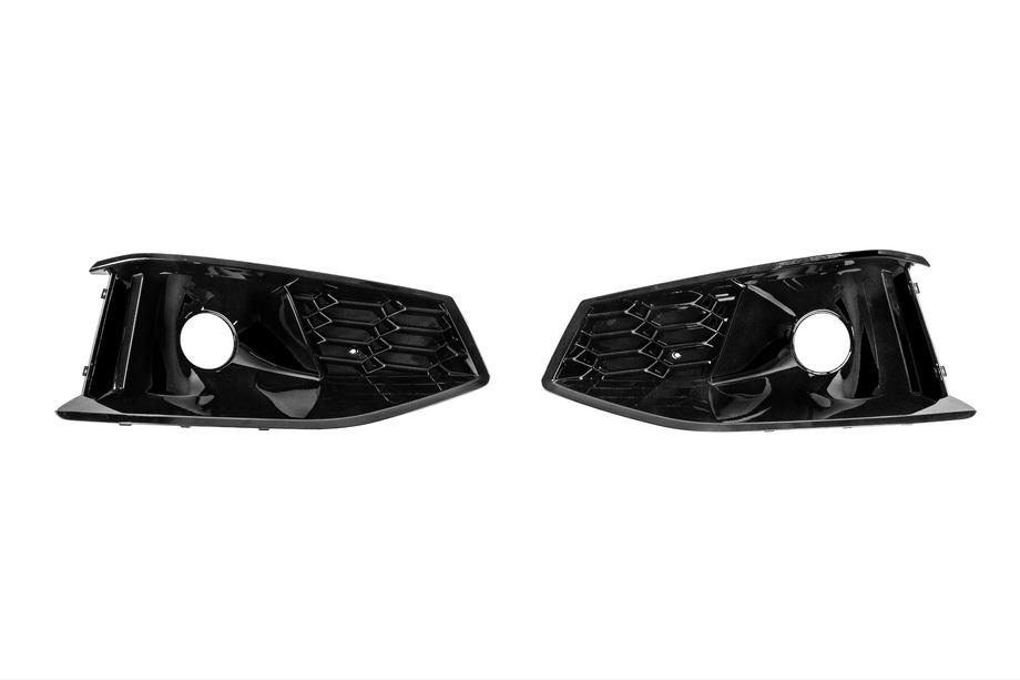 Audi A4 B9 2015–2024 Mistlamproosters RS-Style (2019-2024, 2 stuks, zwart) Image