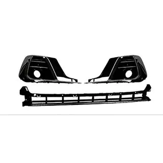 Mistlampgrilles met onderste bumpergrille S-Style Horch (2022+, 2+1 stuks, zwart)