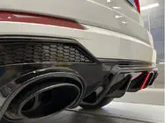 Audi Q3 2019–2025 Achterdiffuser met uitlaatsierstukken QRS-Style foto 1