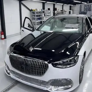 W223 Maybach faceliftkit (met deurgrepen en inserts) Mercedes S-class W221 2005–2013 foto 4