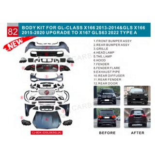 Facelift ombouwset van X166 naar GLS63 X167 (Type-A)