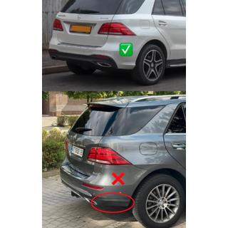 Achterdiffuser voor GLE (GLE63 Black design) foto 3