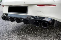 Mercedes E-Klasse Coupé C238 2016–2024 Achterdiffuser Black met uitlaatsierstukken Black (AMG53-design) foto 2