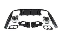 Mercedes E-Klasse Coupé C238 2016–2024 Achterdiffuser Black met uitlaatsierstukken Black (AMG53-design) foto 7