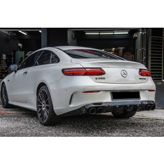 Achterdiffuser Black met uitlaatsierstukken Black (AMG53-design)