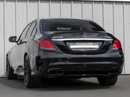 Mercedes C-klasse W205 2014–2021 Achterdiffuser met uitlaatsierstukken, zwart (C63 design 2018-2021) foto 1