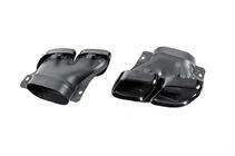 Mercedes C-klasse W205 2014–2021 Achterdiffuser met uitlaatsierstukken Black (voor Coupe AMG63 design) foto 7