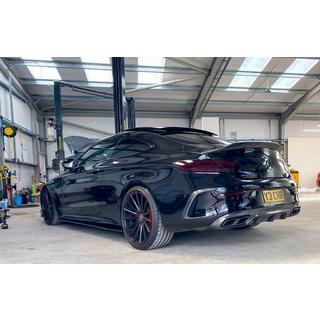 Achterdiffuser met uitlaatsierstukken Black (voor Coupe AMG63 design) foto 1