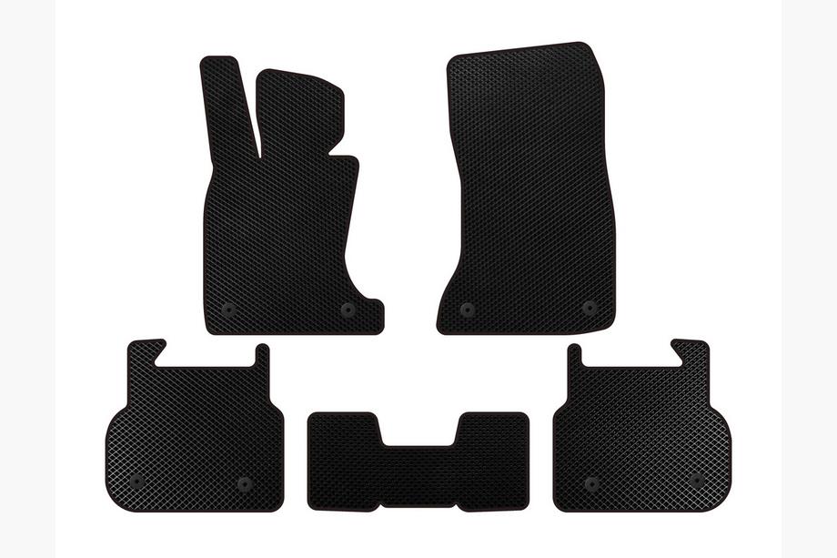 BMW 7 Serie F01/F02 2008–2015 EVA vloermatten (voor F01, zwart) Image