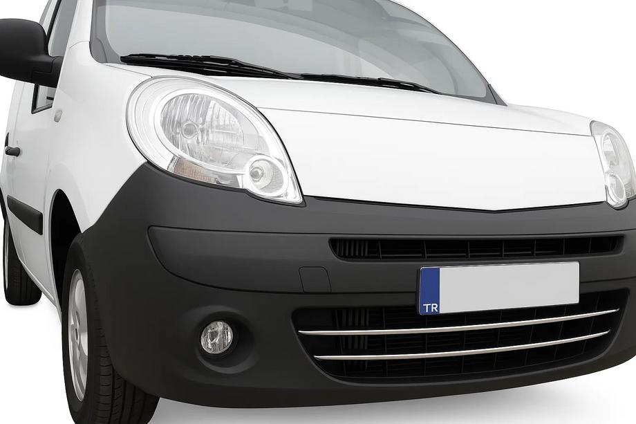 Renault Kangoo 2008–2020 Voorbumperbeschermlijsten (set van 2, RVS) Image